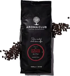 Koffiehuis 40 Aroma Club - Krachtige Koffiebonen 1KG - No. 3 Strong George - Koffie Intensiteit 5/5