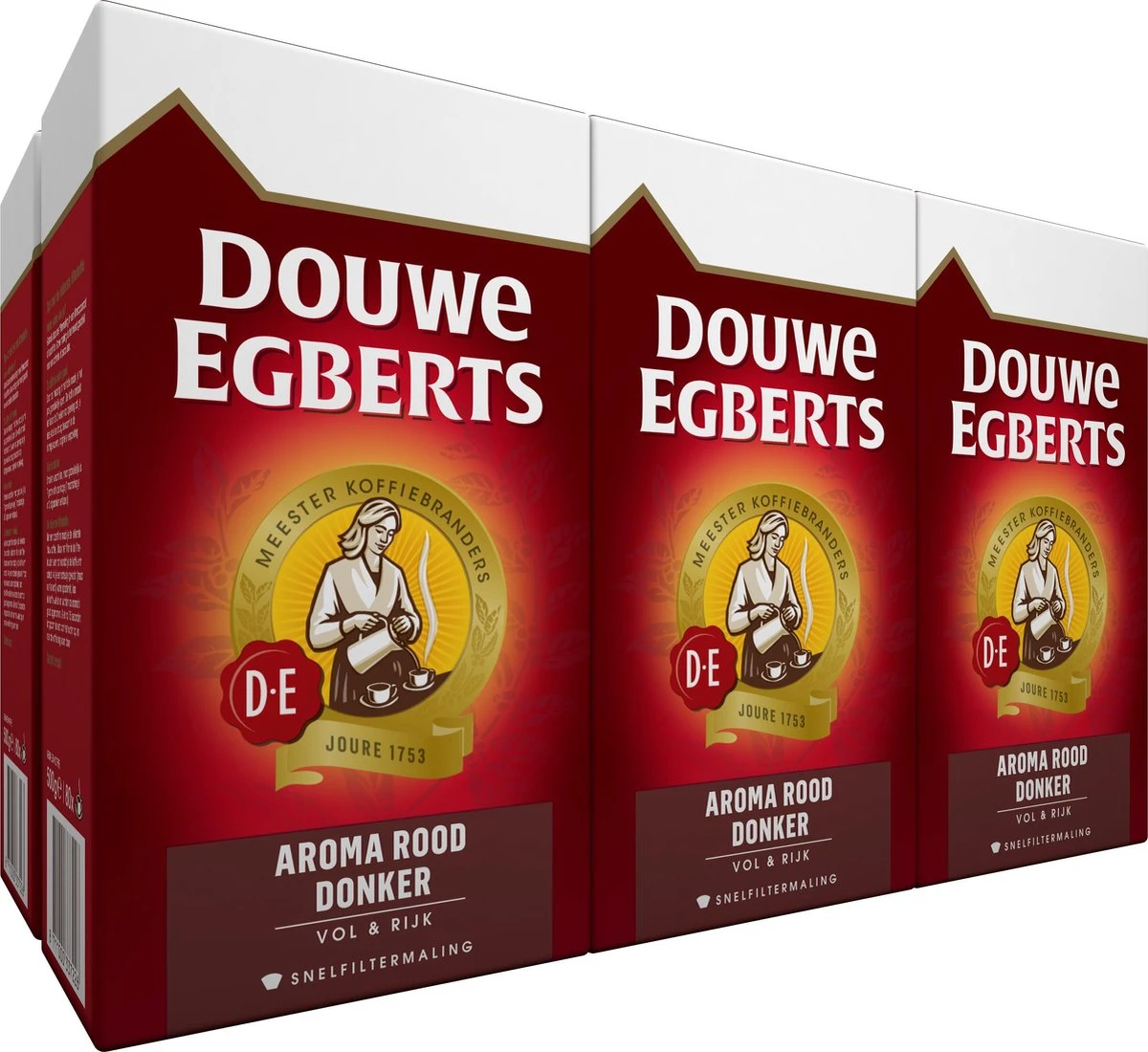 Douwe Egberts Aroma Rood Donker Filterkoffie - 6 X 500 Gram 2 Douwe Egberts Aroma Rood Donker Filterkoffie - 6 X 500 Gram