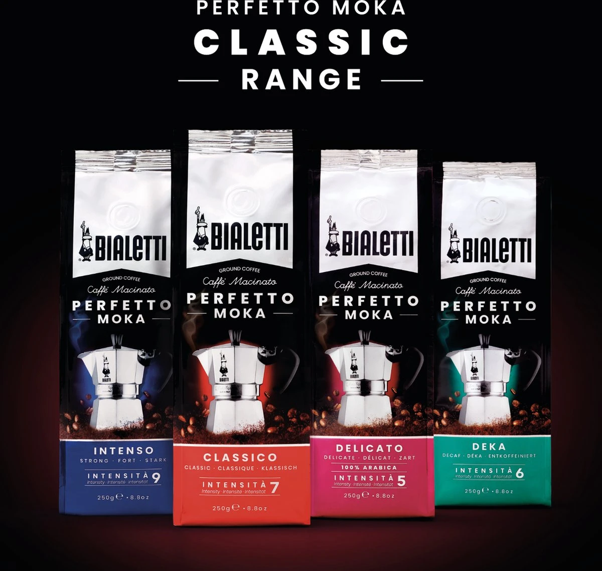 Bialetti Moka Intenso Gemalen Koffie - 4 X 250 Gram 10 Bialetti Moka Intenso Gemalen Koffie - 4 X 250 Gram - Afbeelding 8