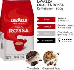 Lavazza Qualita Rossa Koffiebonen - 500 Gram X6 -Koffiehuis 1200x1144