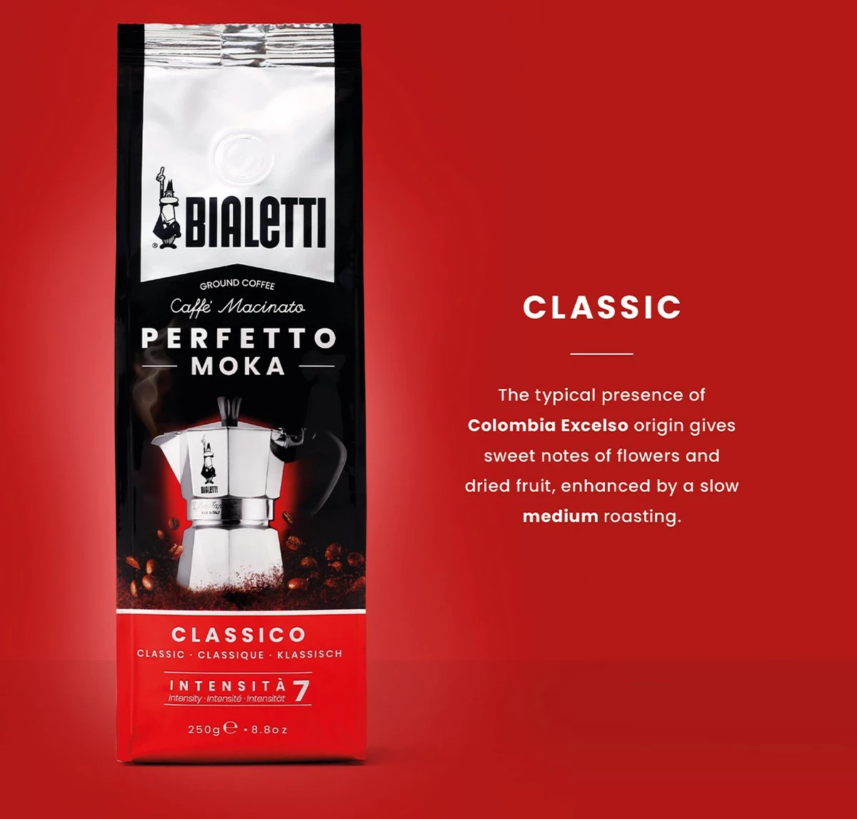 Bialetti Moka Classico Gemalen Koffie - 4 X 250 Gram 5 Bialetti Moka Classico Gemalen Koffie - 4 X 250 Gram - Afbeelding 3