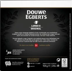 Douwe Egberts Lungo Original Koffiecups - Intensiteit 6/12 - 10 X 20 Capsules -Koffiehuis 1200x1184 2