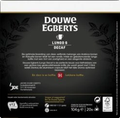 Douwe Egberts Lungo Decaf (6) - 10 X 20 Koffiecups -Koffiehuis 1200x1186 1