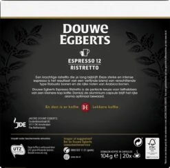 Douwe Egberts Espresso Ristretto (12) - 10 X 20 Koffiecups 11 Douwe Egberts Espresso Ristretto (12) - 10 X 20 Koffiecups -Koffiehuis 1200x1186 8