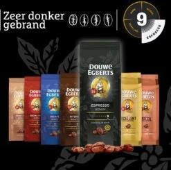Douwe Egberts Espresso Koffiebonen - 4 X 1000 Gram - Extra Grote Verpakking -Koffiehuis 1200x1191 2