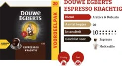 Douwe Egberts Espresso Krachtig Koffiecups - Intensiteit 10/12 - 10 X 20 Capsules 14 Douwe Egberts Espresso Krachtig Koffiecups - Intensiteit 10/12 - 10 X 20 Capsules -Koffiehuis 1200x654
