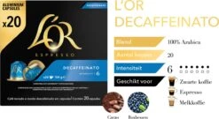 L'OR Espresso Decaffeinato (6) - 10 X 20 Koffiecups -Koffiehuis 1200x656 2