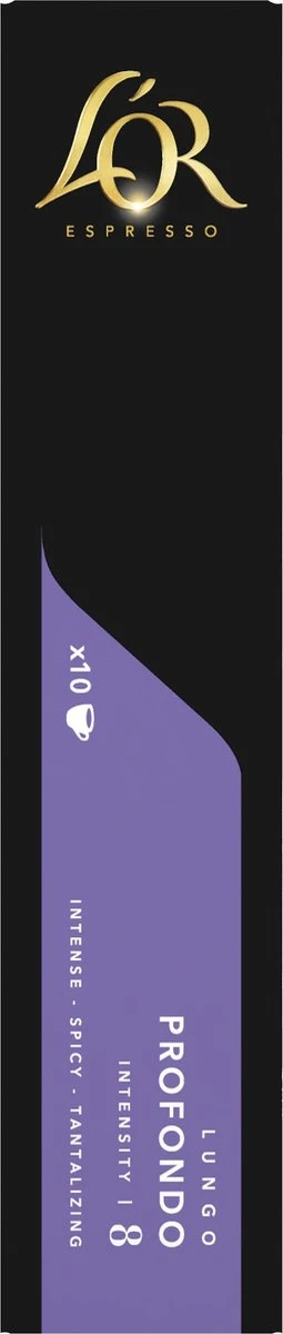 L'OR Lungo Profondo Koffiecups - Intensiteit 8/12 - 10 X 10 Capsules 5 L'OR Lungo Profondo Koffiecups - Intensiteit 8/12 - 10 X 10 Capsules - Afbeelding 3