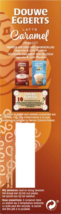 Douwe Egberts Verwenkoffie Latte Caramel Oploskoffie - 5 X 8 Zakjes -Koffiehuis 343x1200 7