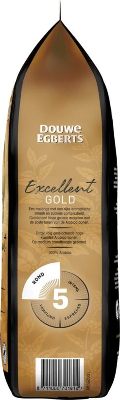 Douwe Egberts Excellent Gold Koffiebonen - 5/9 Intensiteit - 4 X 1kg -Koffiehuis 362x1200