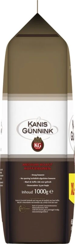 Kanis & Gunnink Medium Roast Koffiebonen - 4 X 1000 Gram - Voordeelverpakking 11 Kanis & Gunnink Medium Roast Koffiebonen - 4 X 1000 Gram - Voordeelverpakking -Koffiehuis 369x1200