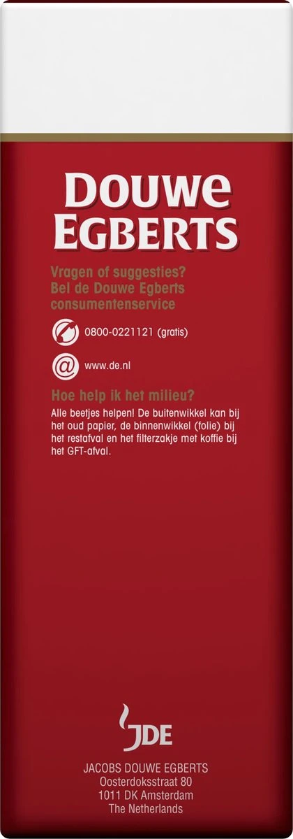 Douwe Egberts Aroma Rood Donker Filterkoffie - 6 X 500 Gram 4 Douwe Egberts Aroma Rood Donker Filterkoffie - 6 X 500 Gram - Afbeelding 3