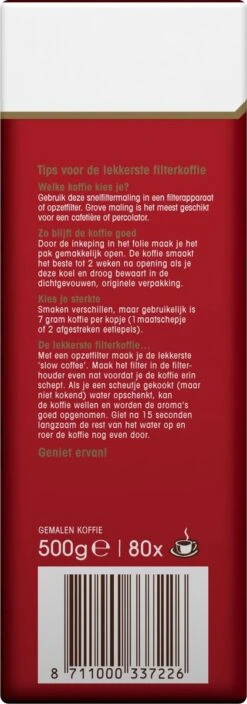 Douwe Egberts Aroma Rood Donker Filterkoffie - 6 X 500 Gram 12 Douwe Egberts Aroma Rood Donker Filterkoffie - 6 X 500 Gram -Koffiehuis 421x1200 5