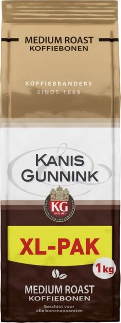 Kanis & Gunnink Medium Roast Koffiebonen - 4 X 1000 Gram - Voordeelverpakking 15 Kanis & Gunnink Medium Roast Koffiebonen - 4 X 1000 Gram - Voordeelverpakking -Koffiehuis 451x1200