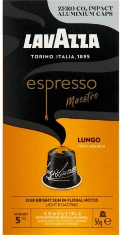 Lavazza Espresso Lungo - Aluminium Nespresso Capsules - 10 Stuks -Koffiehuis 614x1200 2