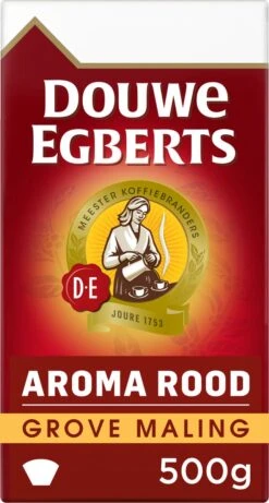 Douwe Egberts Aroma Rood Grove Maling Filterkoffie - 6 X 500 Gram -Koffiehuis 643x1200 3
