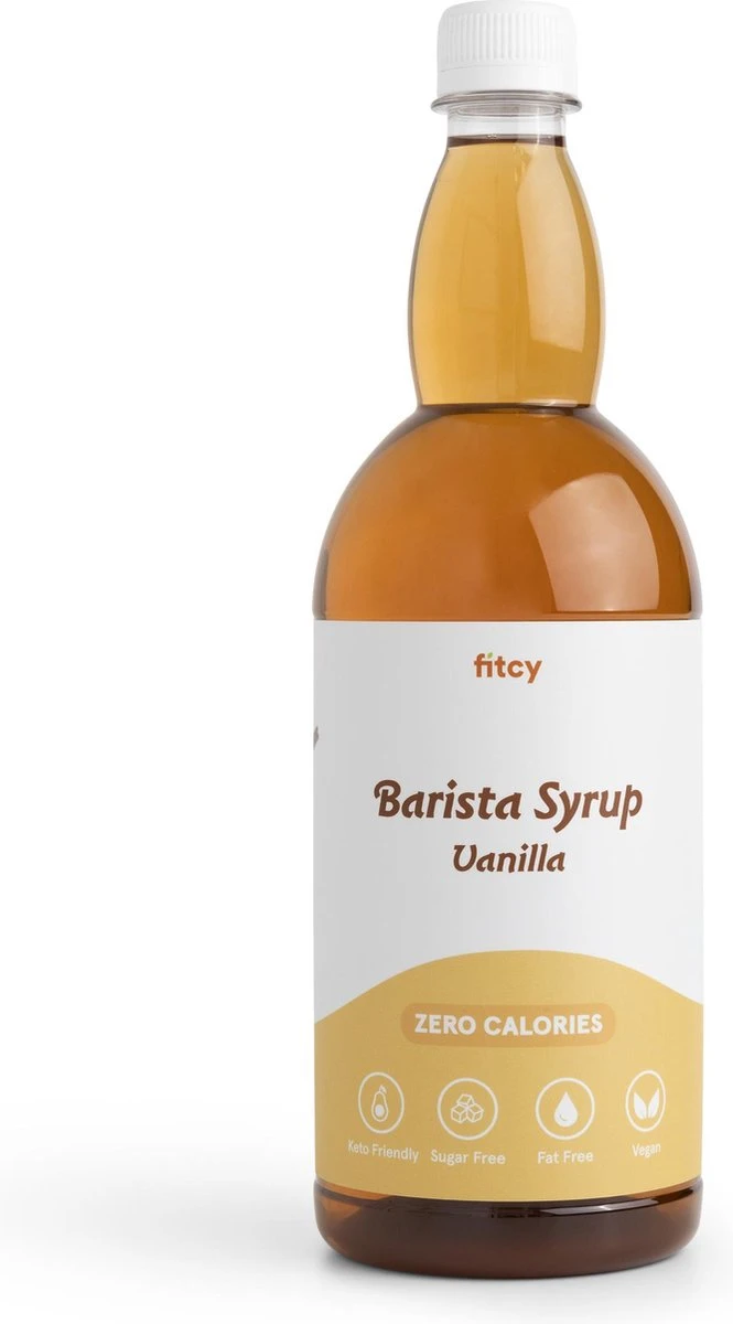 Fitcy | Koffiesiroop | Vanille | Barista Syrup | Zero | Vegan | Vetvrij | Suikervrij | Keto-vriendelijk | Koffie | Siroop | 1L 3 Fitcy | Koffiesiroop | Vanille | Barista Syrup | Zero | Vegan | Vetvrij | Suikervrij | Keto-vriendelijk | Koffie | Siroop | 1L