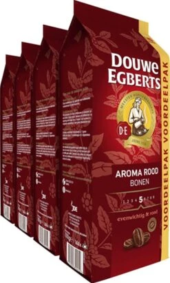 Nieuwe Producten 19 Douwe Egberts Aroma Rood Koffiebonen - 4 X 1000 Gram - Extra Grote Verpakking