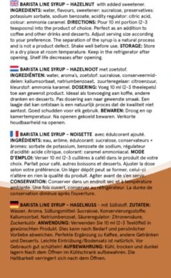 Fitcy | Koffiesiroop | Hazelnoot | Barista Syrup | Zero | Vegan | Vetvrij | Suikervrij | Keto-vriendelijk | Koffie | Siroop | MET DOSEERPOMP | 1L -Koffiehuis 739x1200