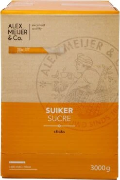 Koffiehuis 32 Alex Meijer Suikersticks - Doos 600 Stuks X 5 Gram - 673531