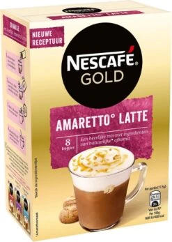 Nescafé Gold Amaretto Latte Oploskoffie - 6 Doosjes à 8 Zakjes -Koffiehuis 855x1200 4
