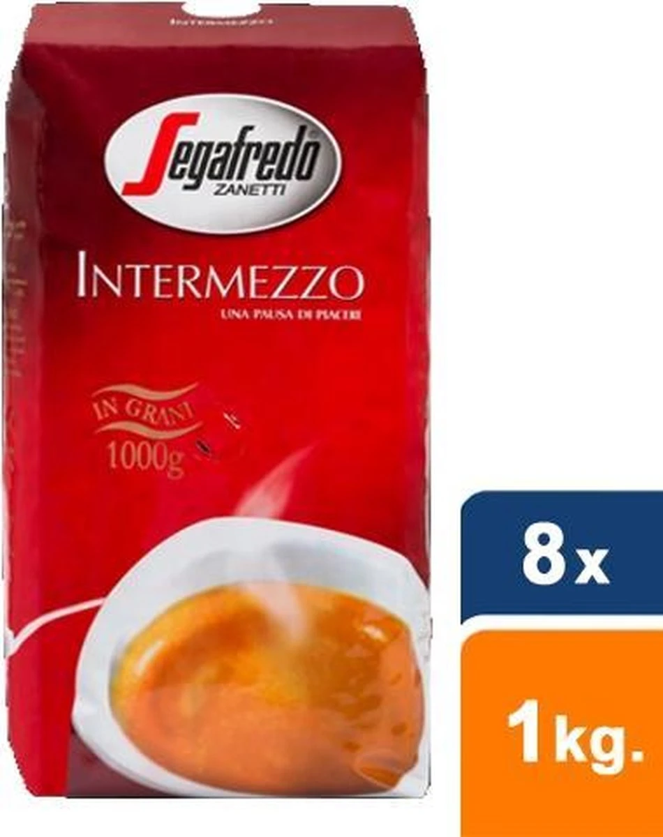 Segafredo Intermezzo Koffiebonen - 8 X 1 Kg 3 Segafredo Intermezzo Koffiebonen - 8 X 1 Kg